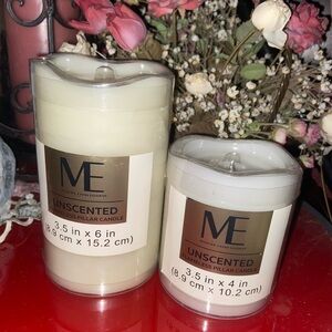 Modern Expressions Unscented Flameless White Candles 2 pk Batteries not included